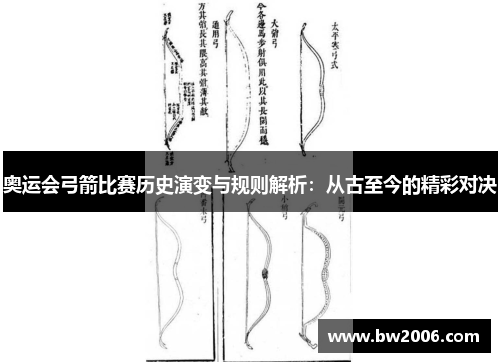 奥运会弓箭比赛历史演变与规则解析：从古至今的精彩对决