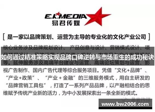 如何通过精准策略实现品牌口碑逆转与市场重生的成功秘诀